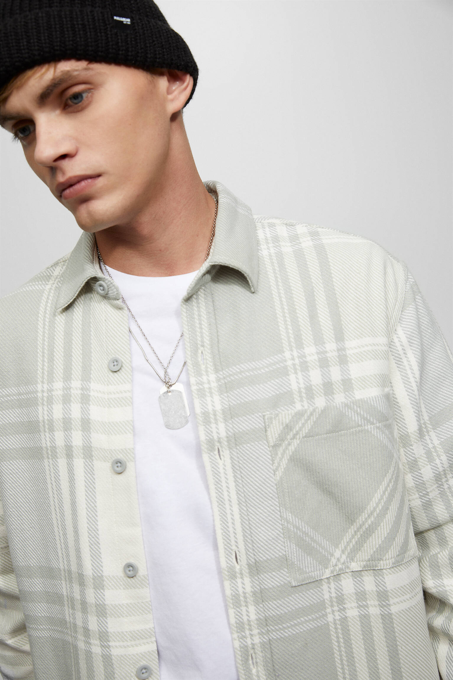 CAMISA DE FLANELA XADREZ - CINZA VIGORO