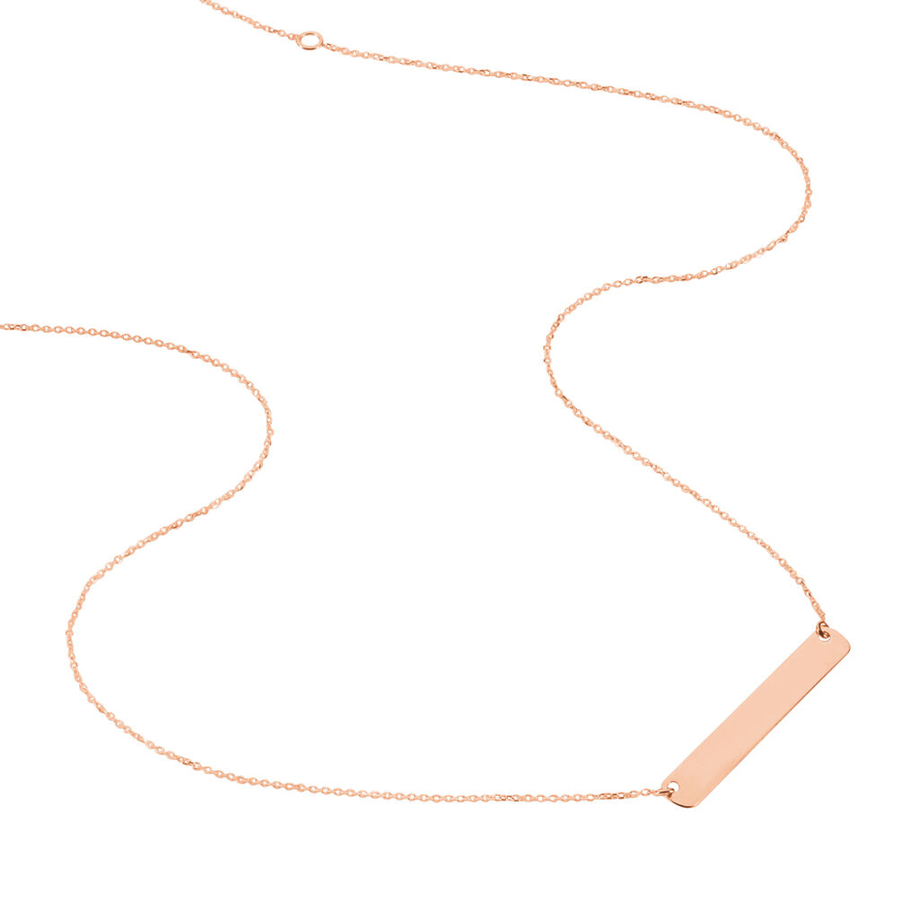 Collier Barrette Gravable Or Rose