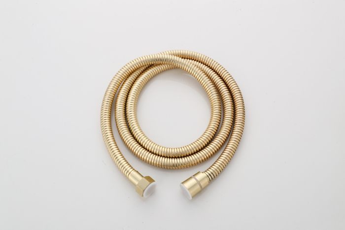 Saniclear Cube inbouw regendouche met inbouw douchekop 30x30cm geborsteld messing - mat goud