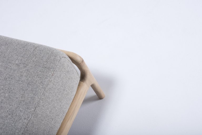 Gazzda Fawn hocker natural Dakar Leather Stone