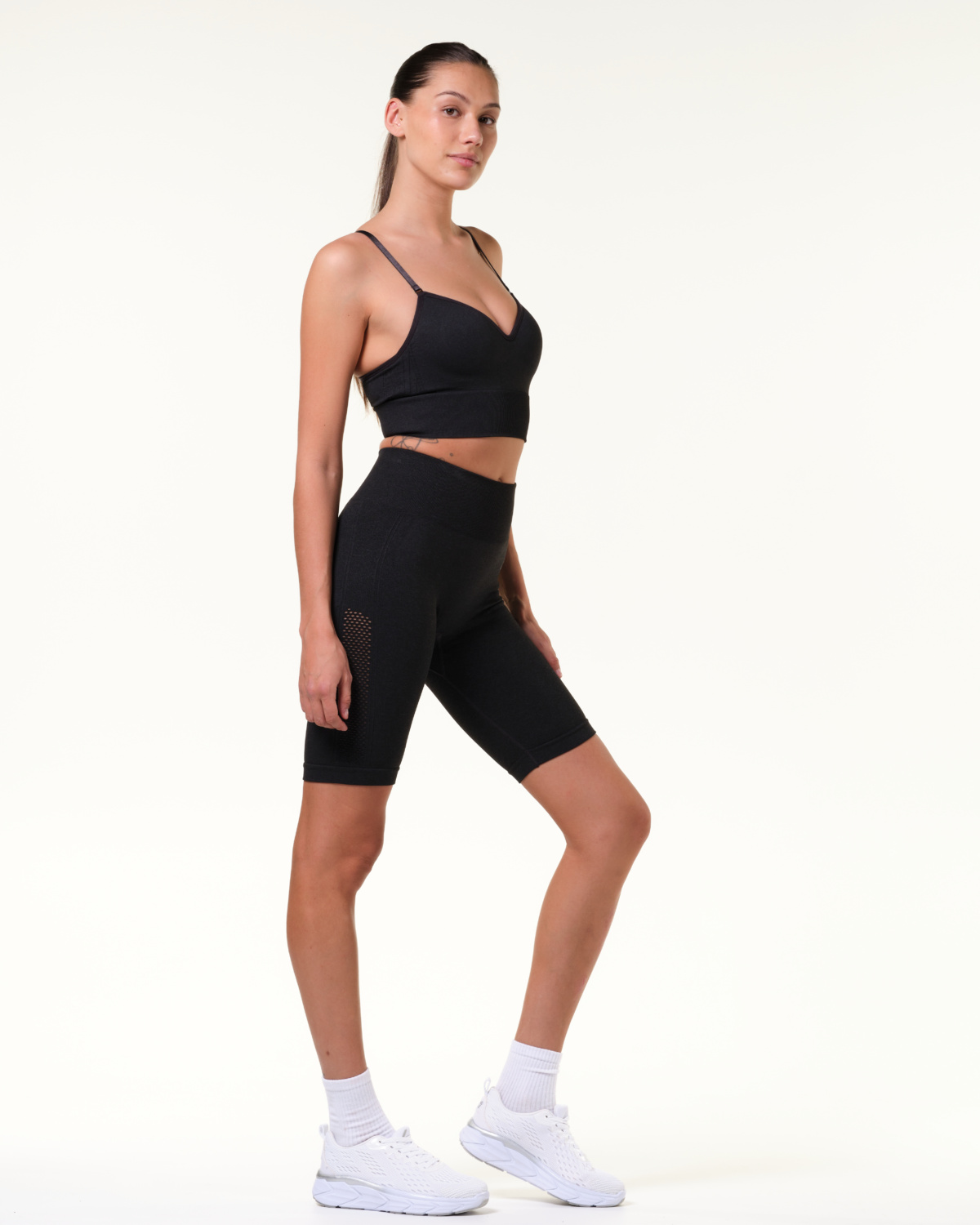 LEVITY Eclipse Mesh Seamless Push Up Bra Blue Ink Marl