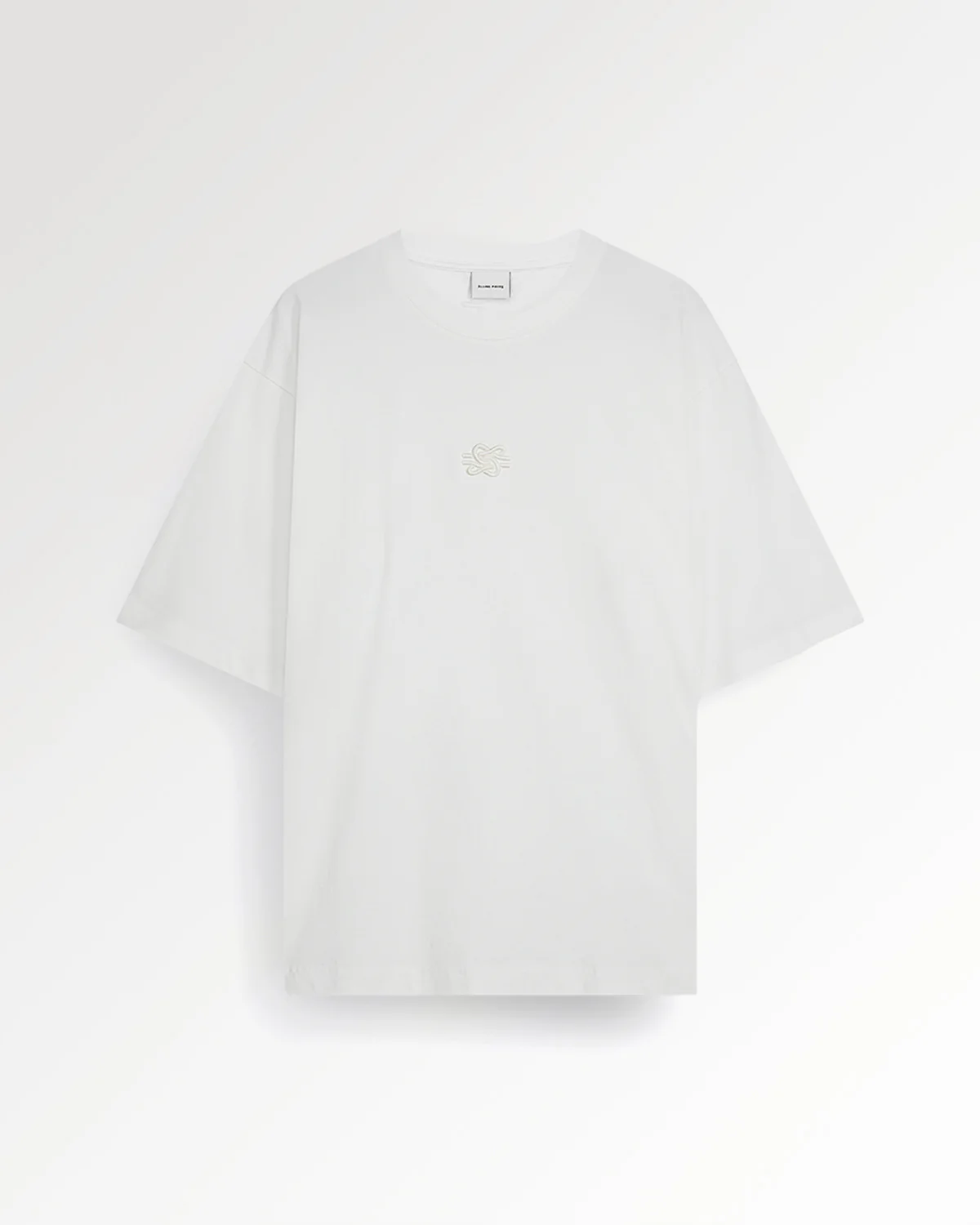 T-shirt Boxy Embroidered White