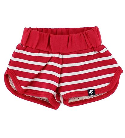 Karton Shorts - Rot/Weißer Streifen