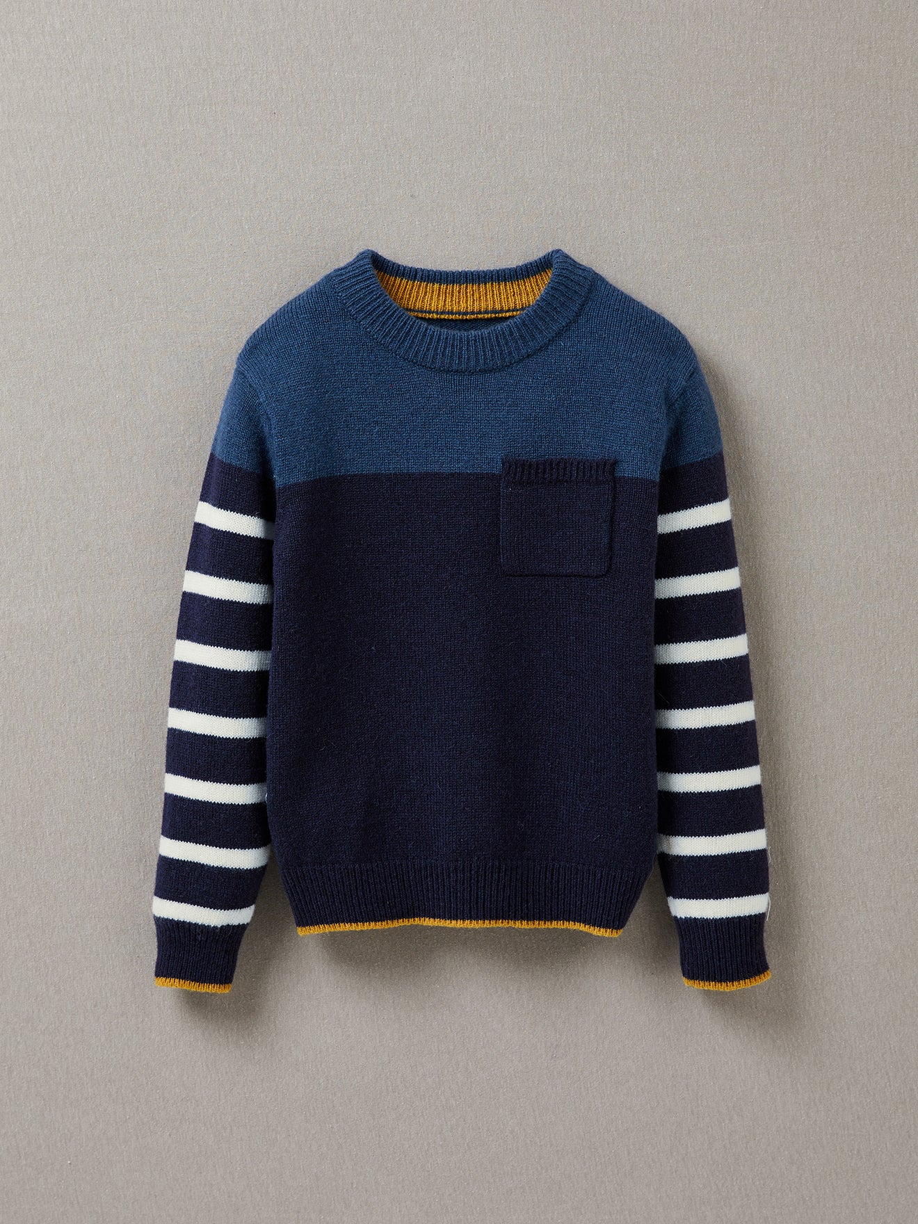 Pull colorblock Garçon en Lambswool