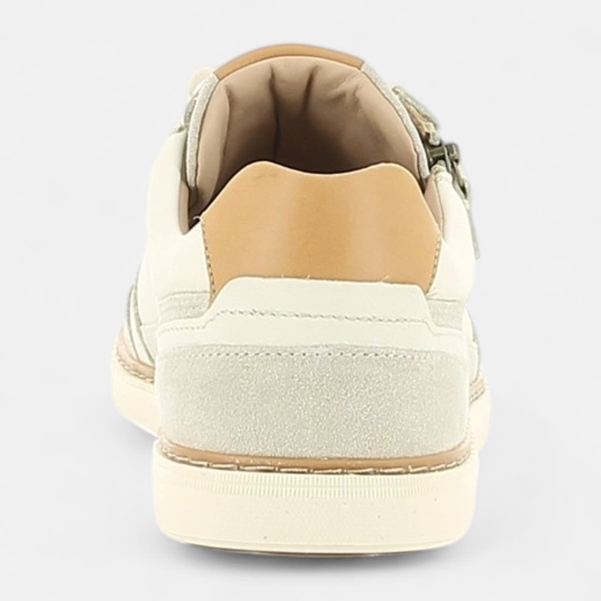 Baskets basses Homme en cuir ecru