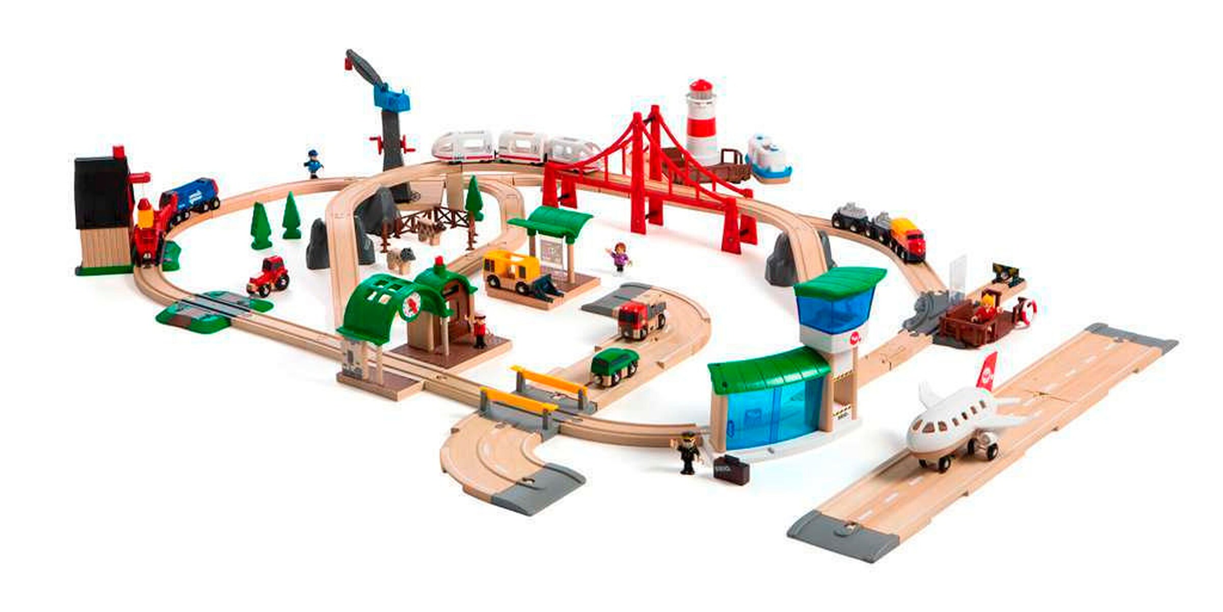BRIO Großes Premium Set in Kunststoffboxen