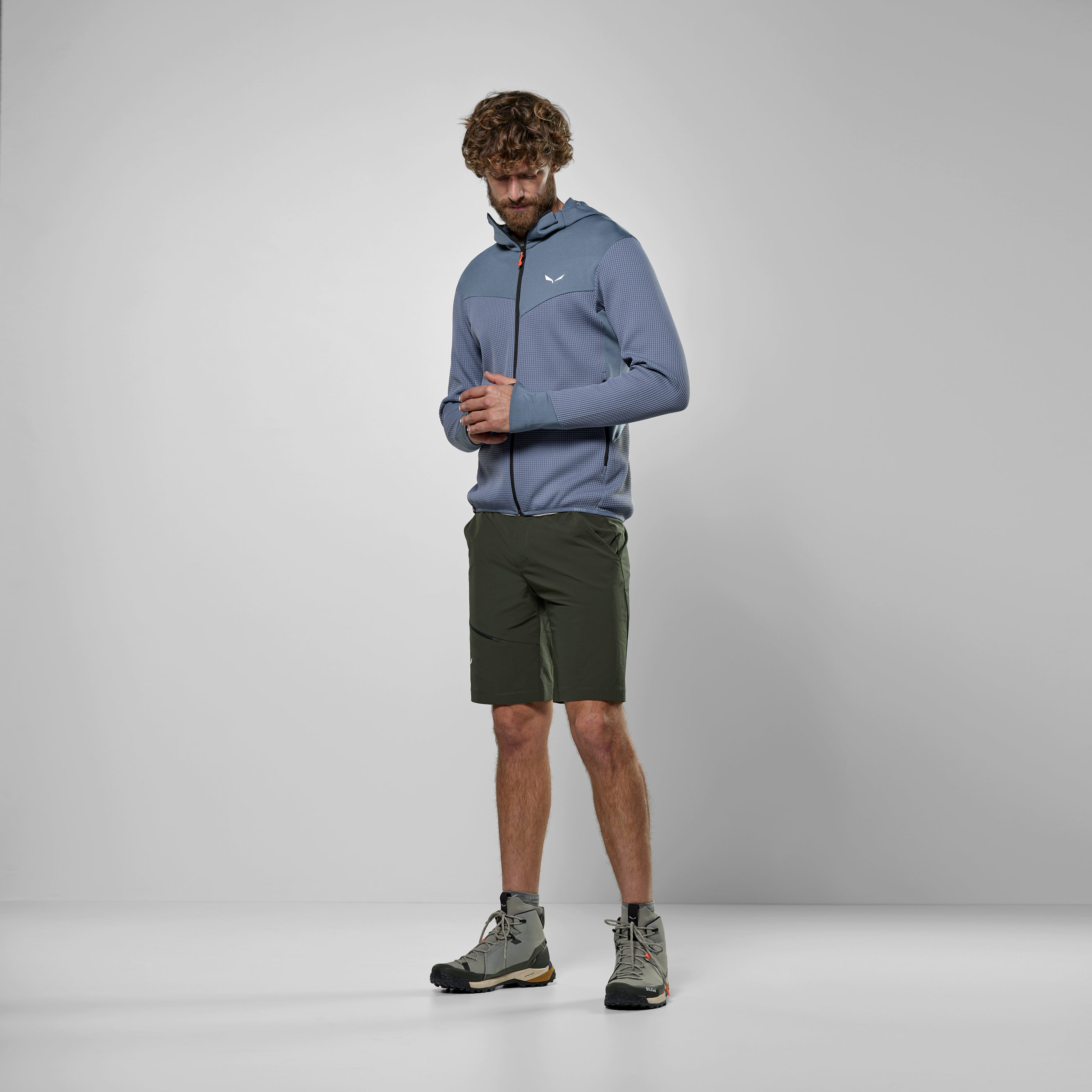 Puez Waffle Hybrid Polarlite Kapuzenjacke Herren