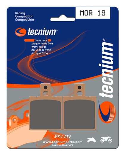 Plaquettes de freins Tecnium Racing MX/Quad métal fritté - MOR19