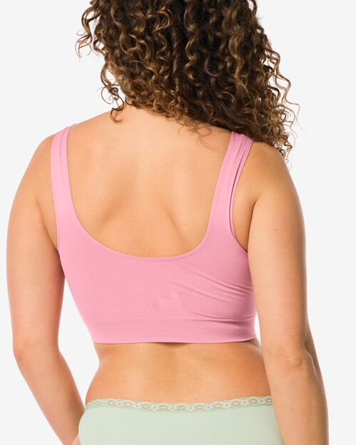 haut soutien-gorge sans coutures rose