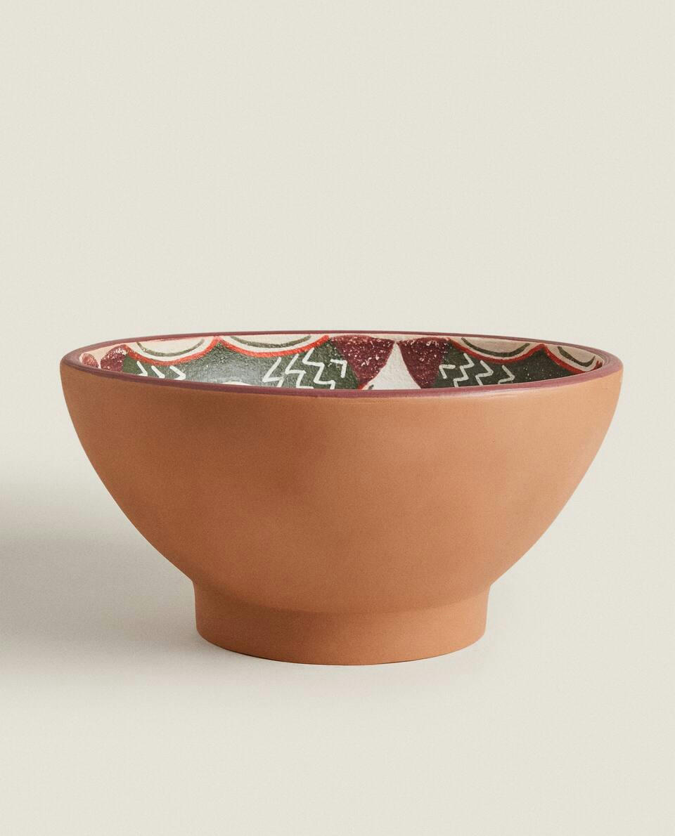 TIGELA DECORATIVA DE TERRACOTA