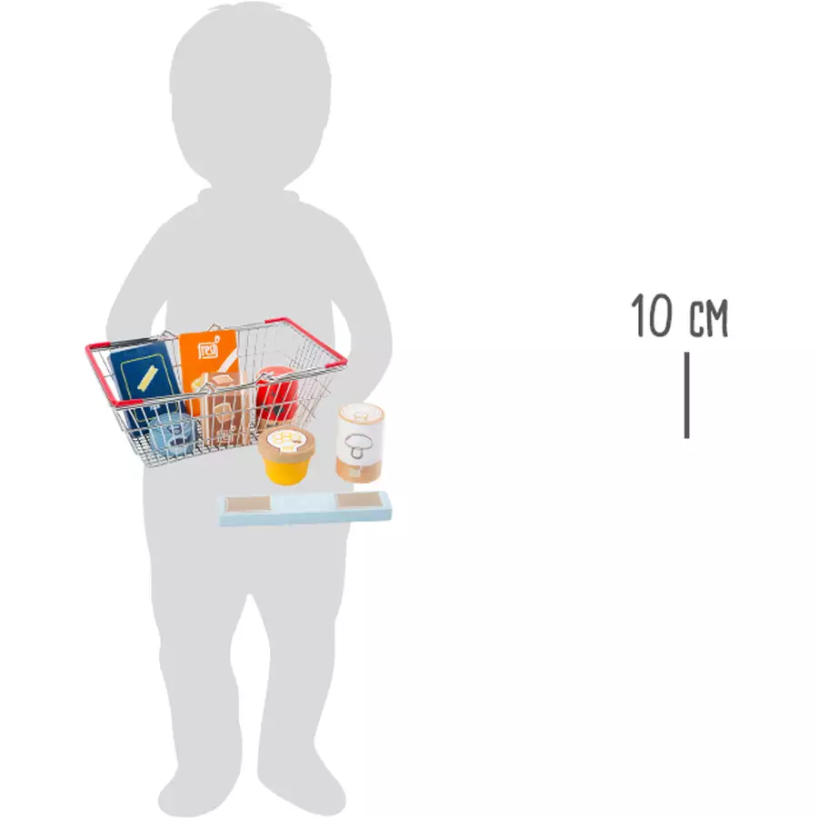 small foot® Lebensmittel-Set im Einkaufskorb „fresh“