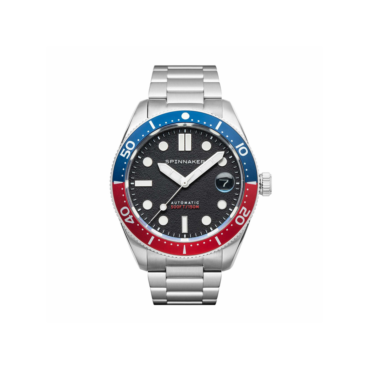 Montre SPINNAKER Croft Mid Size homme automatique bracelet acier argent