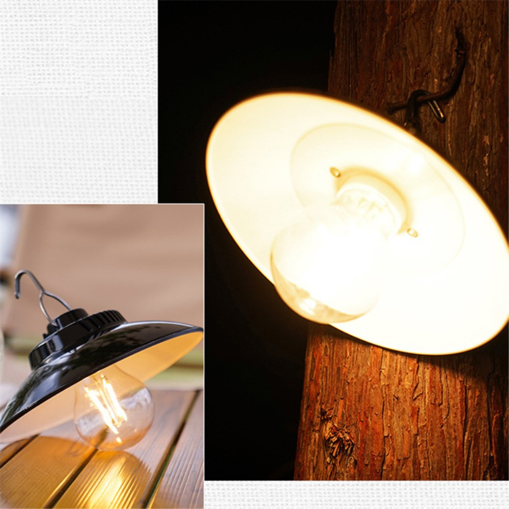USB Outdoor Hängelampe Camping Laterne Spritzwassergeschützt IP44 - Warmweiss