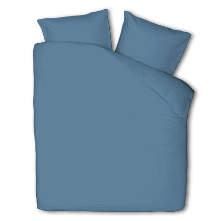Luna  Uni - Blauw Dekbedovertrek