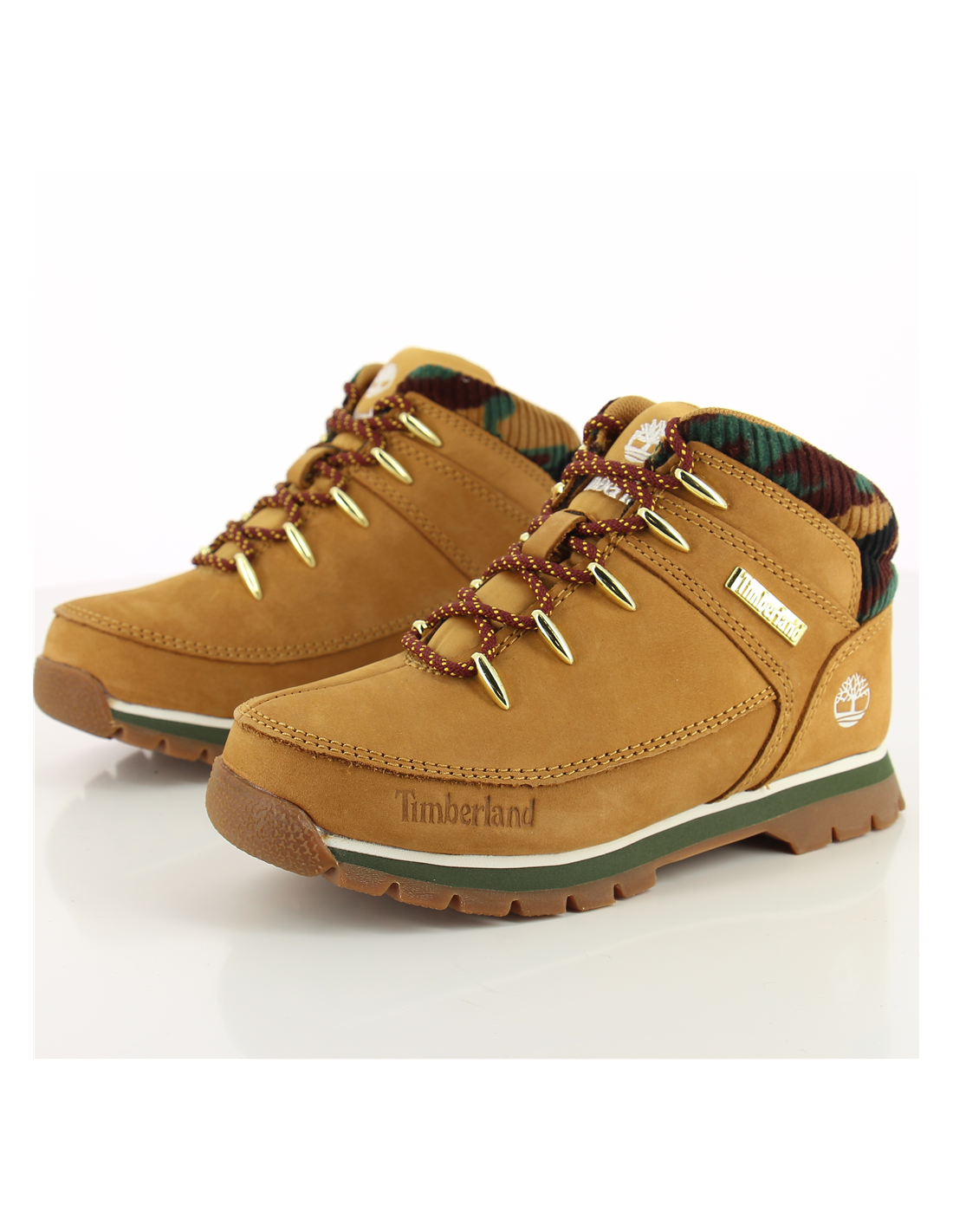 timberland boots enfant euro sprint wht nubuck jaune