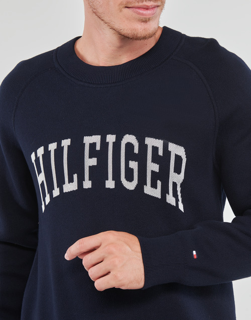 Tommy Hilfiger - VARSITY GRAPHIC CREW NECK - Marine