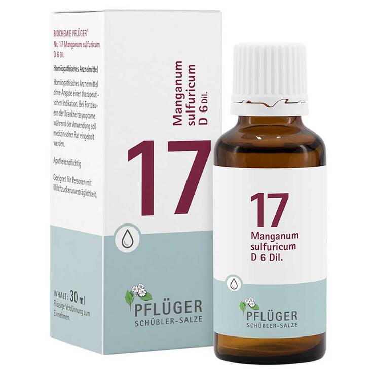 Biochemie Pflüger 17 Manganum sulfuricum D 6 Tropfen, 30 ml