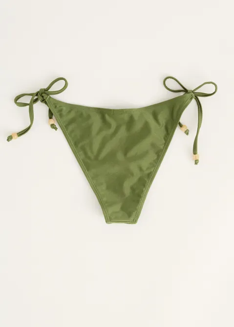 Bikini broekje met kraaltjes groen (GRN.O)