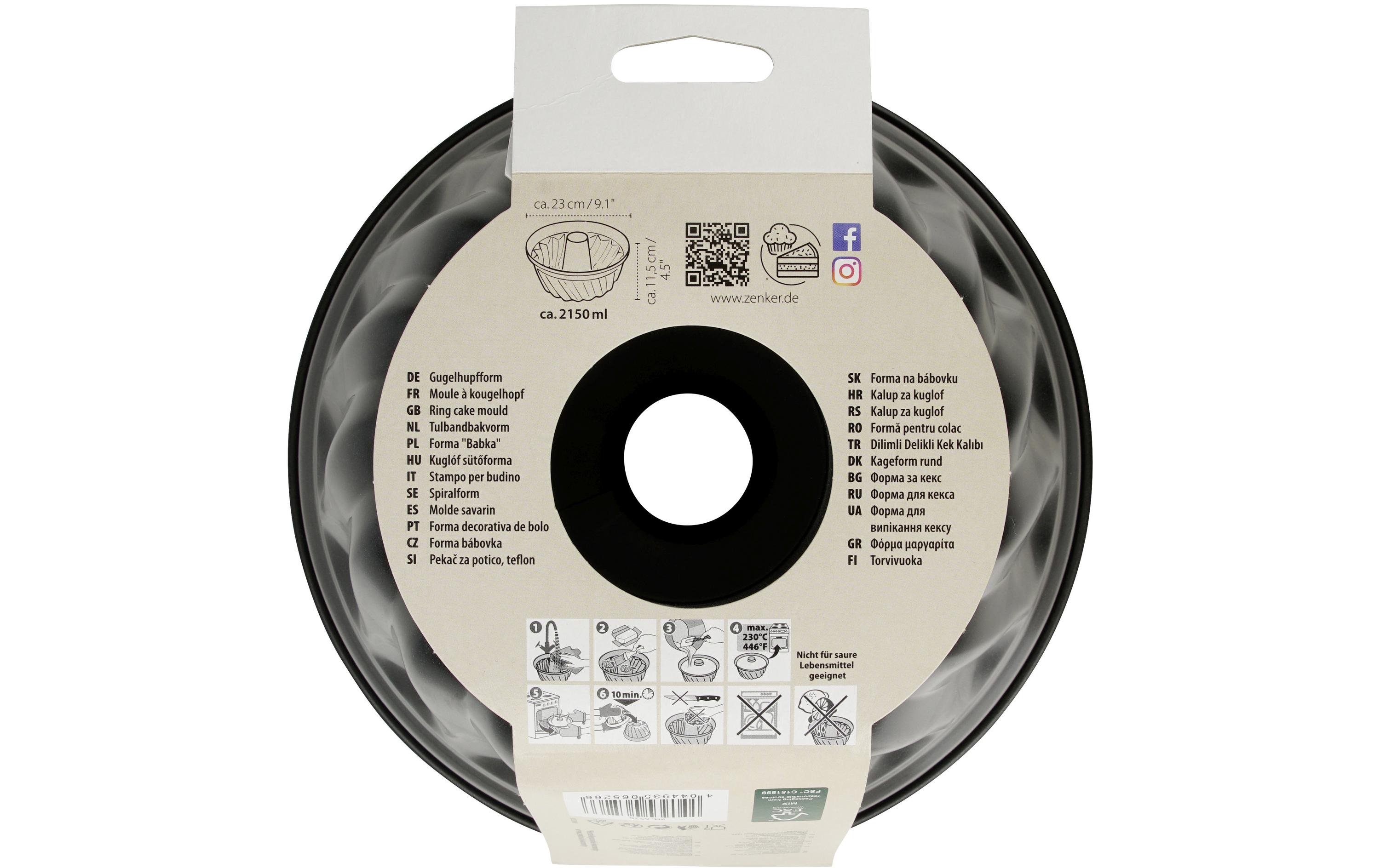 Gugelhupf-Backform Black Metallic Ø 23 cmGugelhopf Form