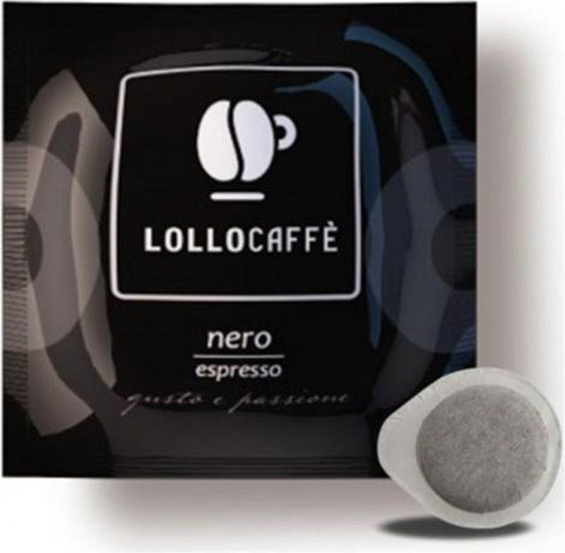 Lollo Caffè - Nero - ESE Koffiepads - 150 stuks - Napolitaanse Gebrande Koffie - Sterk en Romig