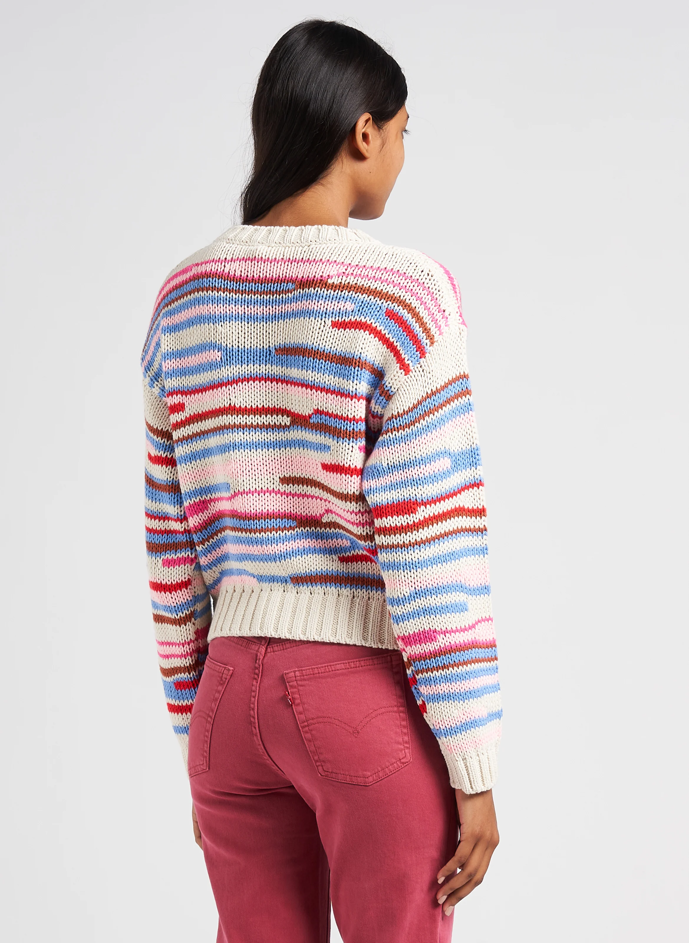 NAUTICA - Pull en maille col rond | Multicolore