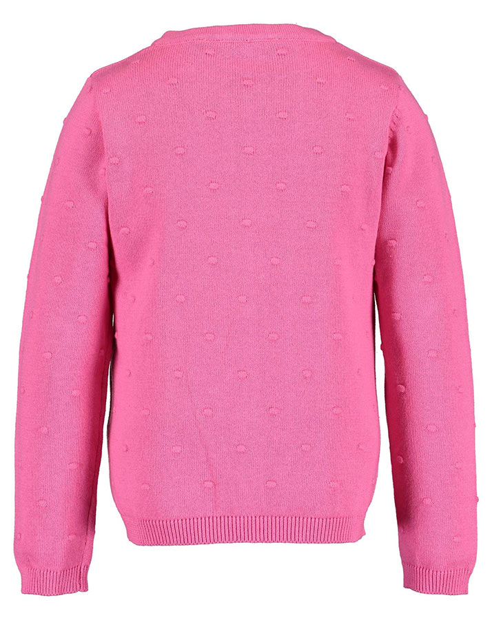 Strickjacke ESSENTIALS – KNITTED DOTS in pink