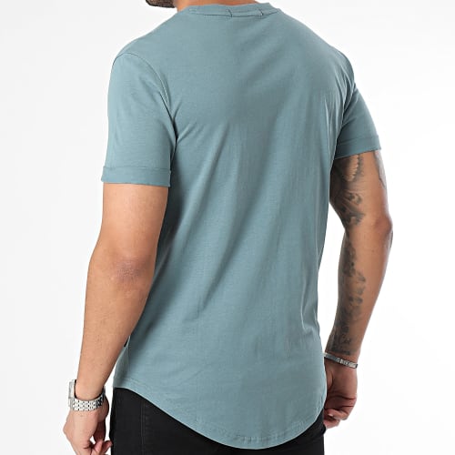 Tee Shirt Oversize Badge Round 3482 Gris