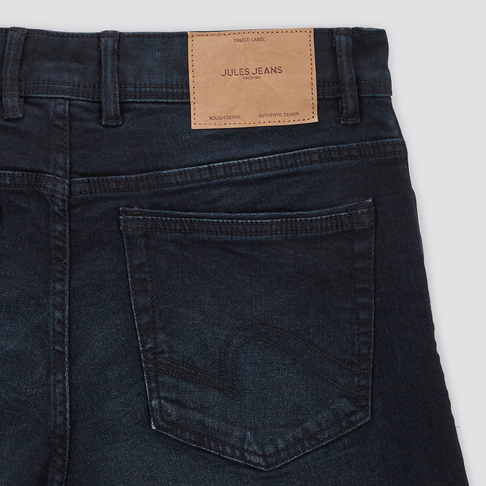Jean regular en coton recyclé waterless Bleu