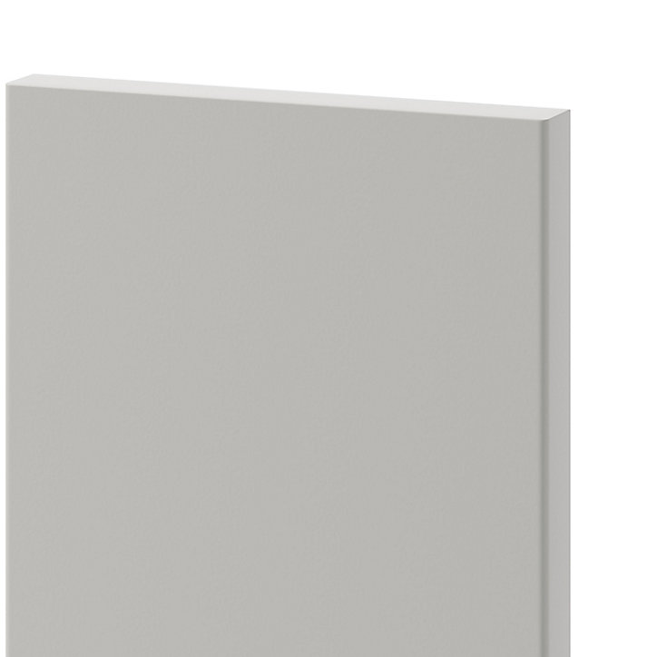 Porte de meuble de cuisine Stevia gris mat l. 15 cm x H. 90 cm GoodHome