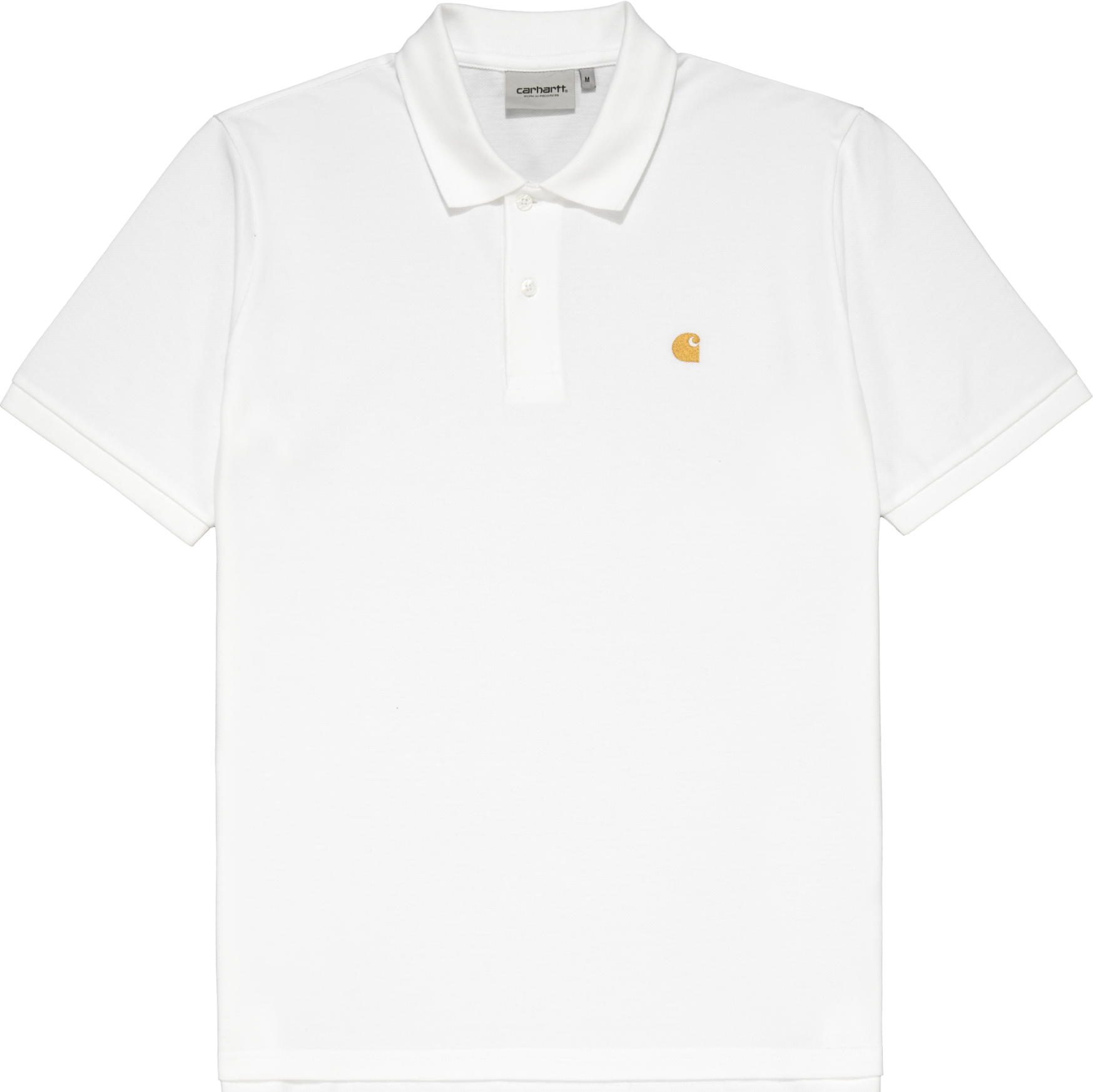 Carhartt WIP Chase Pique Polo Weiß