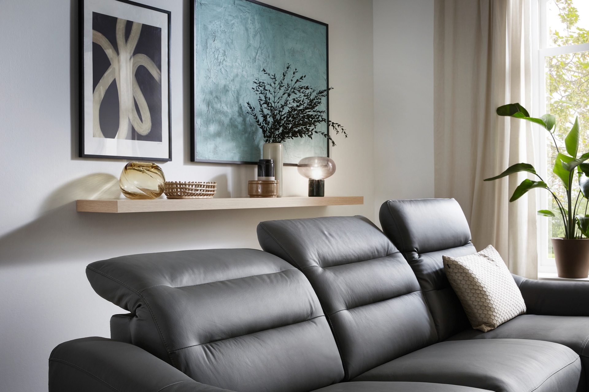 CASAVANTI Ecksofa ASTI dunkelgrau