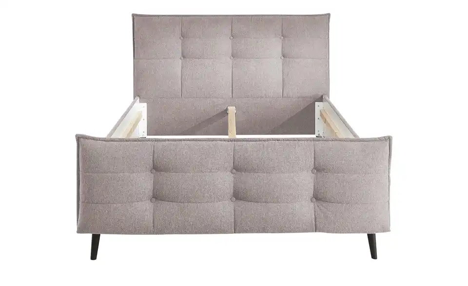 Polsterbettgestell Mario B Pastellrosa 140 cm