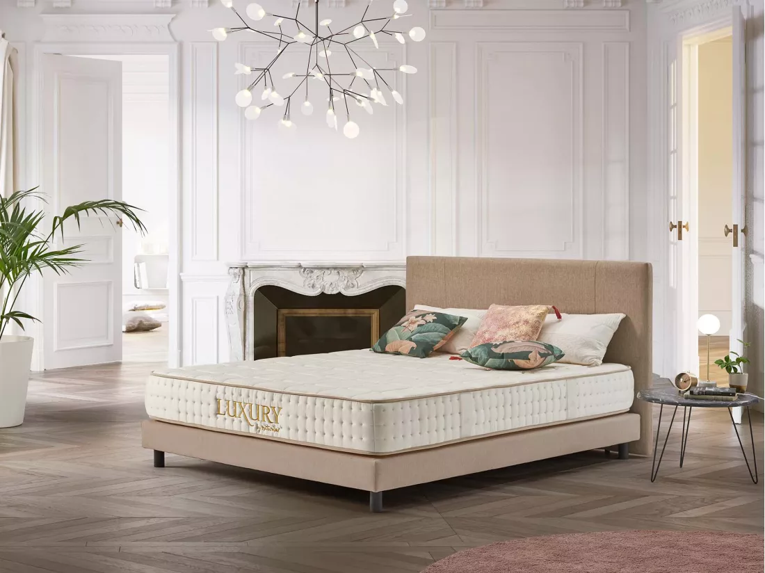 Naturalex - Matelas Luxury à ressorts ensachés 160x200 cm - Épais 24 cm - Visco Thermorégulateur - Tissu Premium - Haute Qualité - Respirabilité optimale