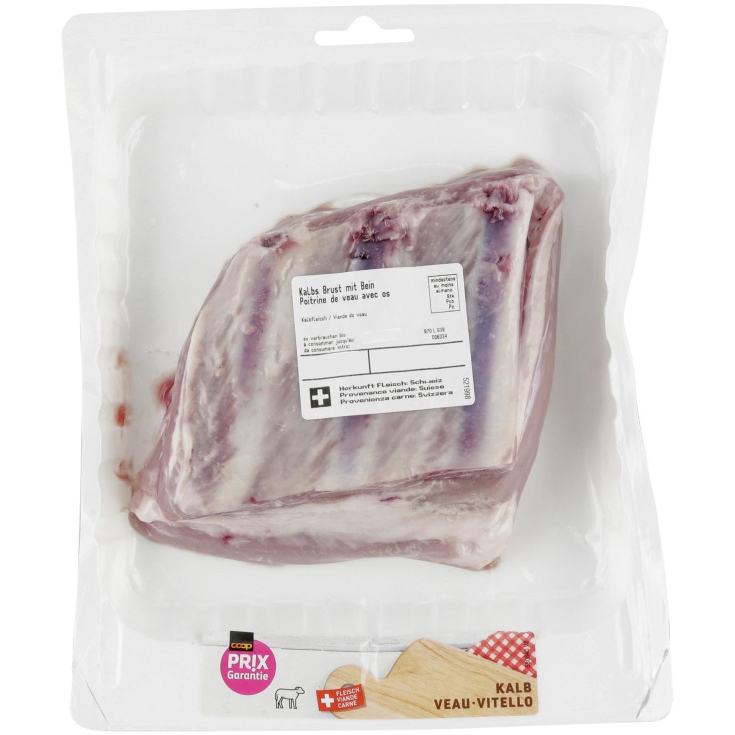 Prix Garantie Kalbsbrust ca. 650g