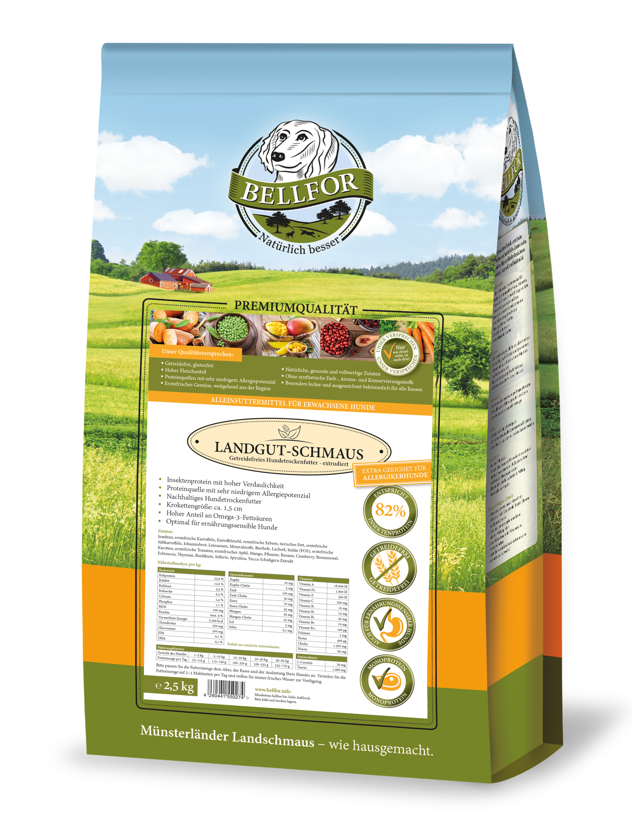 Set d'aliments pour chiens de taille moyenne ayant des problèmes digestifs