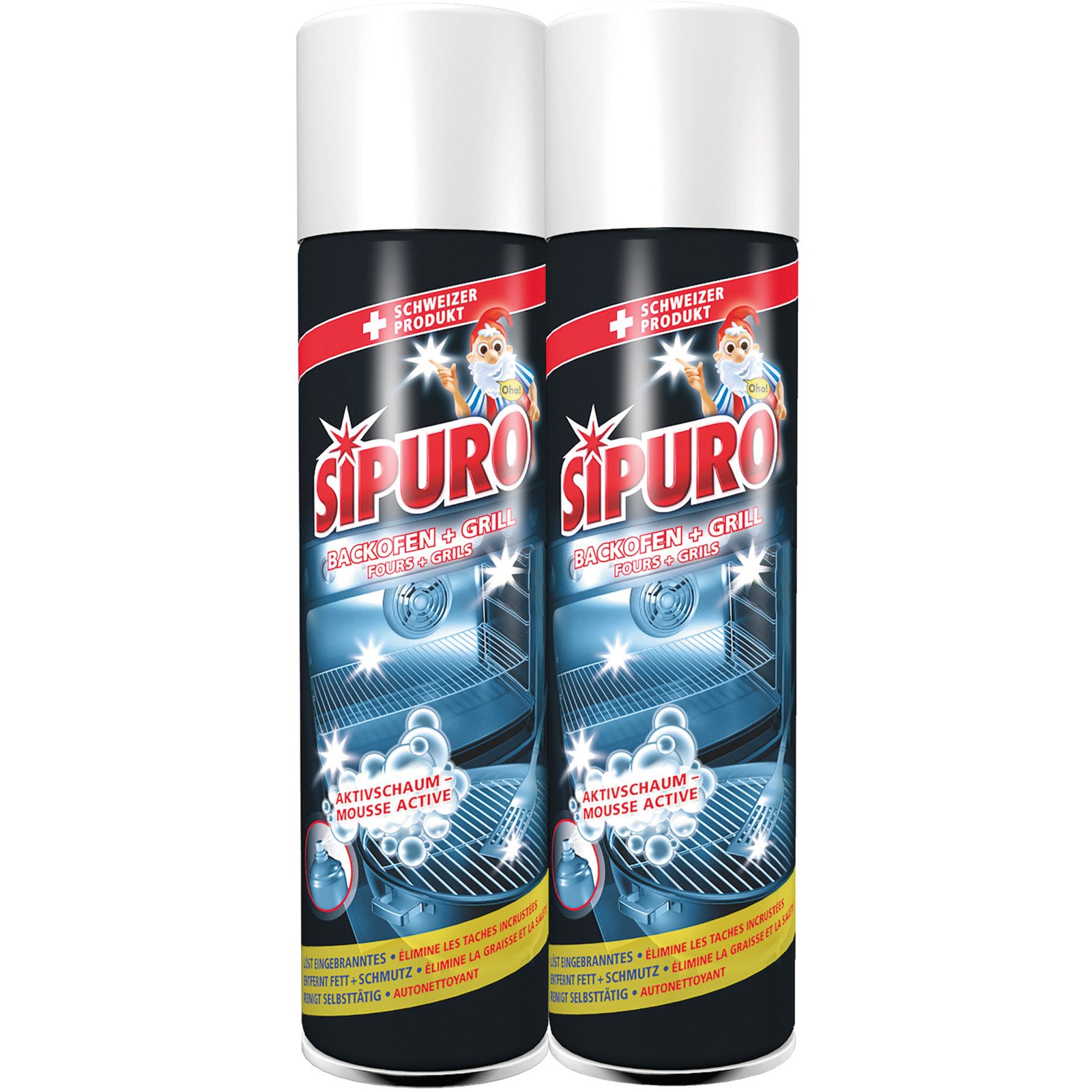 Sipuro Backofen & Grill Aktivschaum 2 x 500 ml