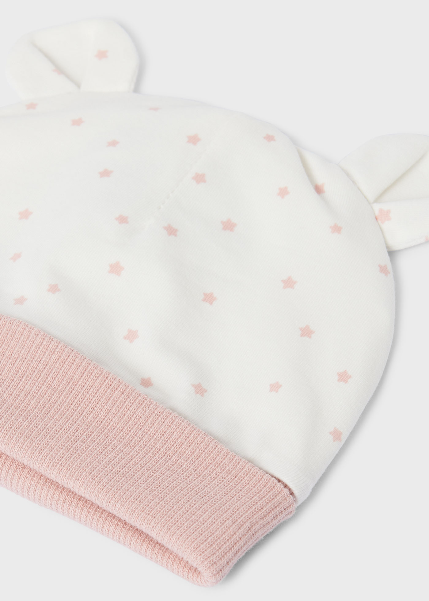 Conjunto de 3 peças em algodão sustentável para recém-nascidos.