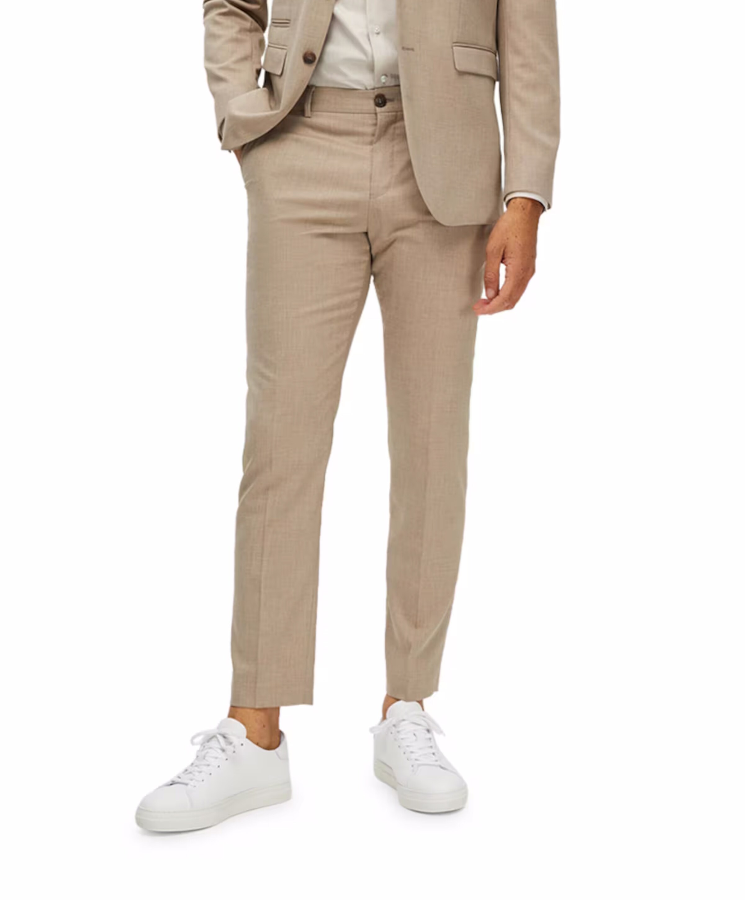 Selected SLHSLIM-NEIL TRS B NOOS heren pantalon beige