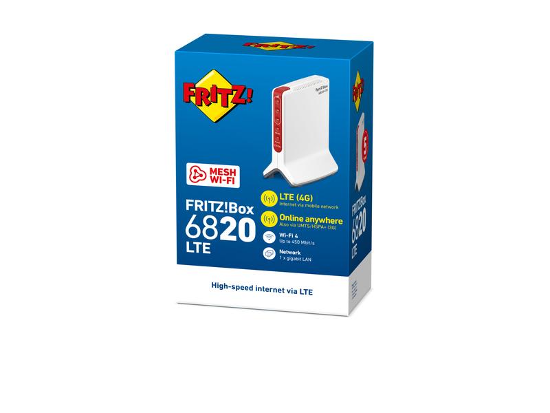 AVM LTE-Router FRITZ!Box 6820 LTE  International V.3 Der Einstieg ins Internet für alle Mobilfunknetze