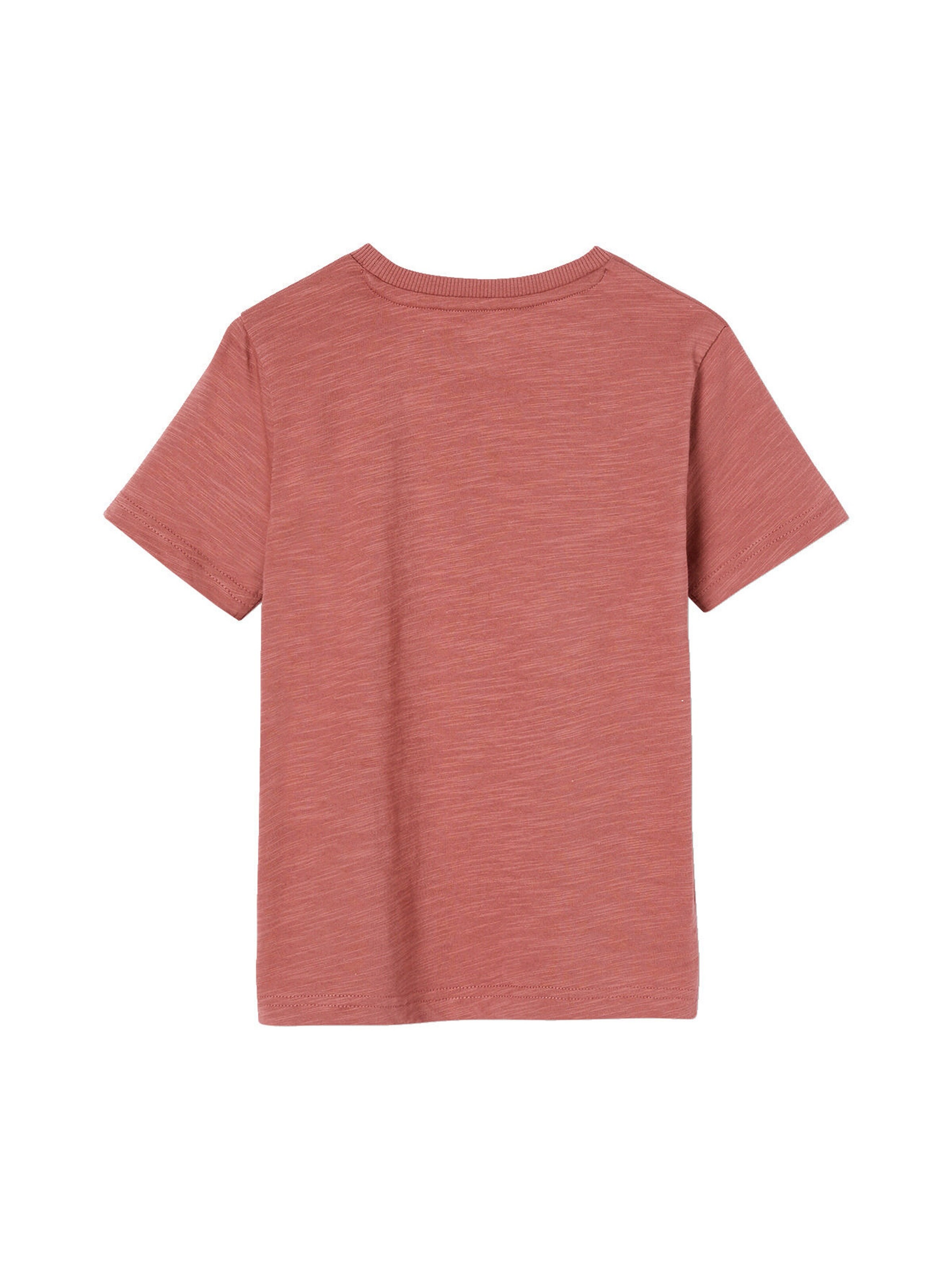 Vertbaudet Jungen T-Shirt, Tierprint ziegel