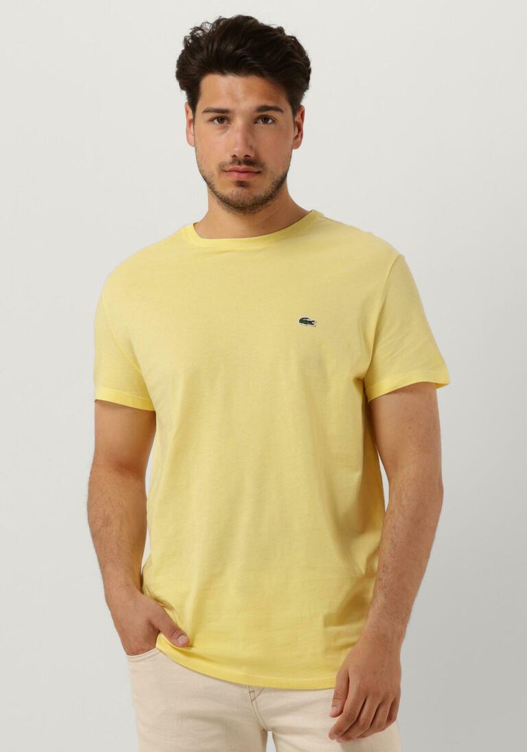 LACOSTE gele lacoste t-shirt 1ht1 men's tee-shirt 1121
