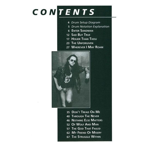 Cherry Lane Music Company Metallica Black Album (DR)