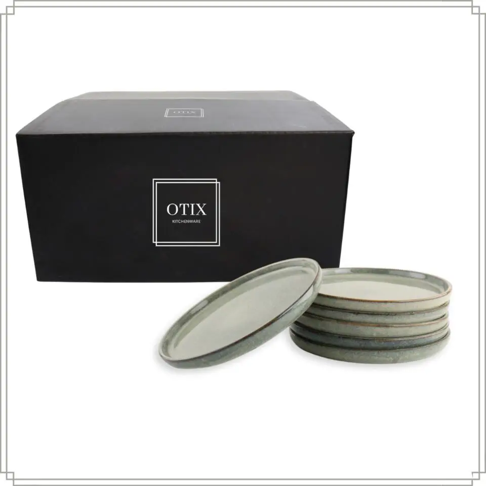 OTIX Ontbijtborden Bordenset 6 Persoons Dessertbord 21cm Aardewerk BEECH