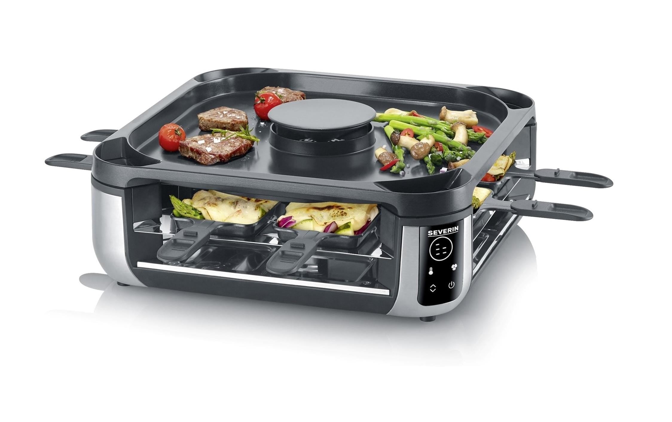 Severin Raclette »RG 2379 Smokeless 8 Personen« 8 Stk. Raclettepfännchen 1.900 W
