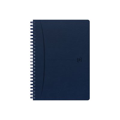 Oxford Office Signature - Carnet de notes à spirale - A5 - ligné - 160 pages - bleu