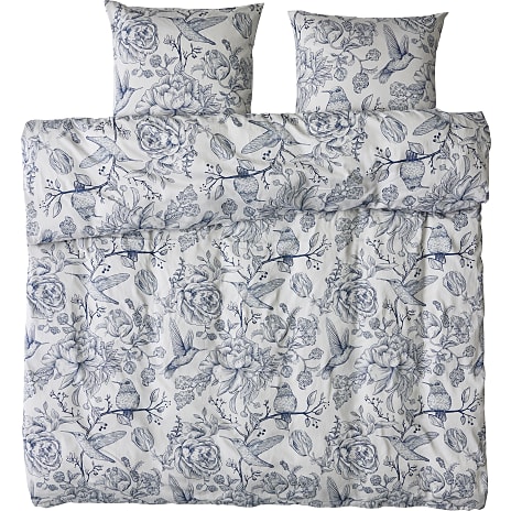 MAISON sengetøj 200x220 cm - romantic garden blå