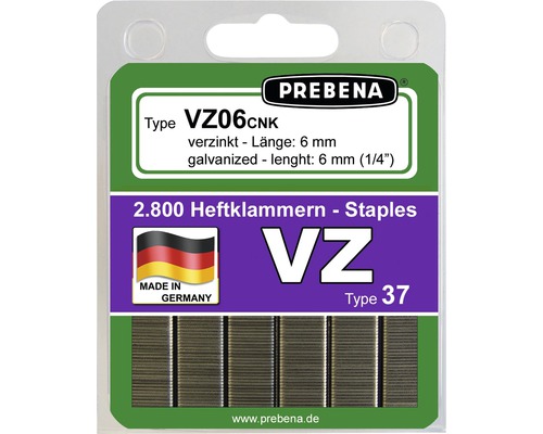 Nietjes Prebena Type VZ06CNK-B 2.800 stuks