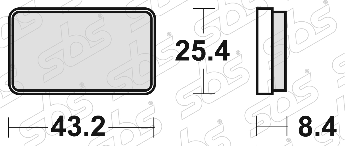 SBS - Plaquettes de frein 827 ATS
