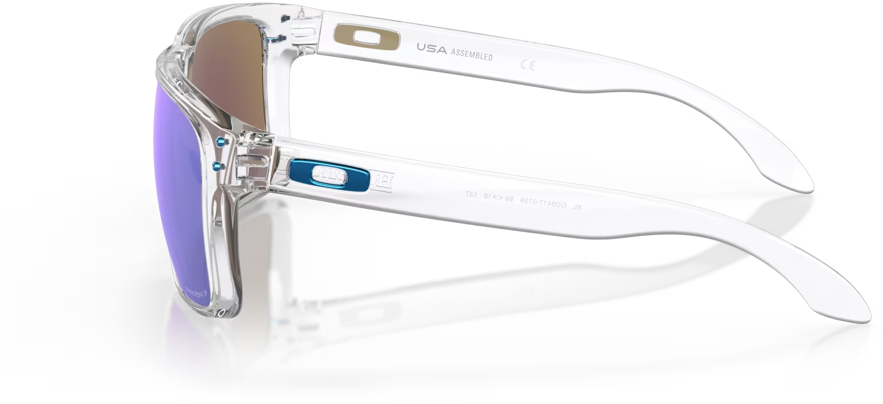 Holbrook XL 0759/Polished Clear w/Prizm Sapphire Polarized