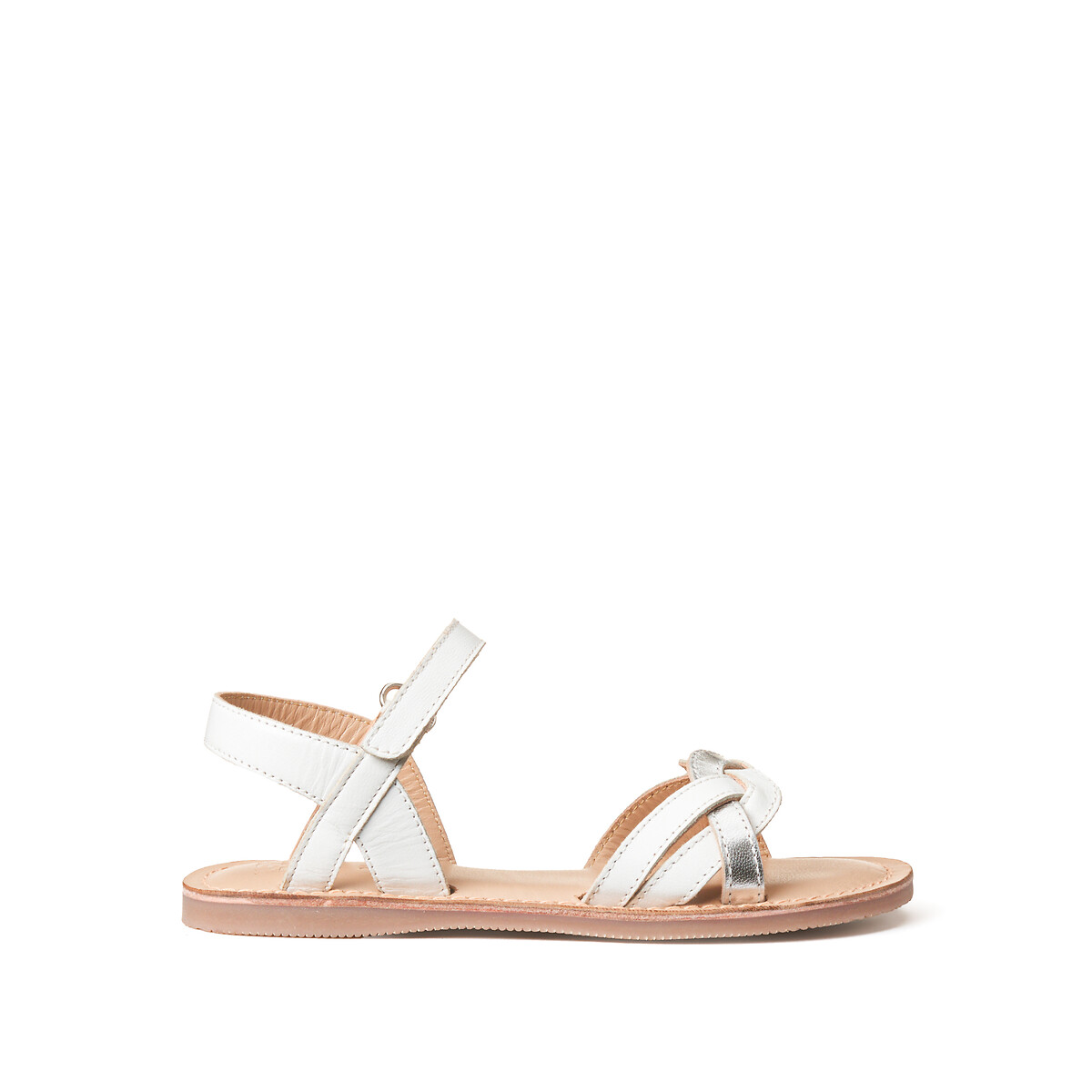 COLEÇÃO LA REDOUTE<br>Sandálias de couro com velcro